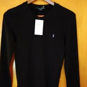 New Ralph Lauren long sleeve black T-shirt